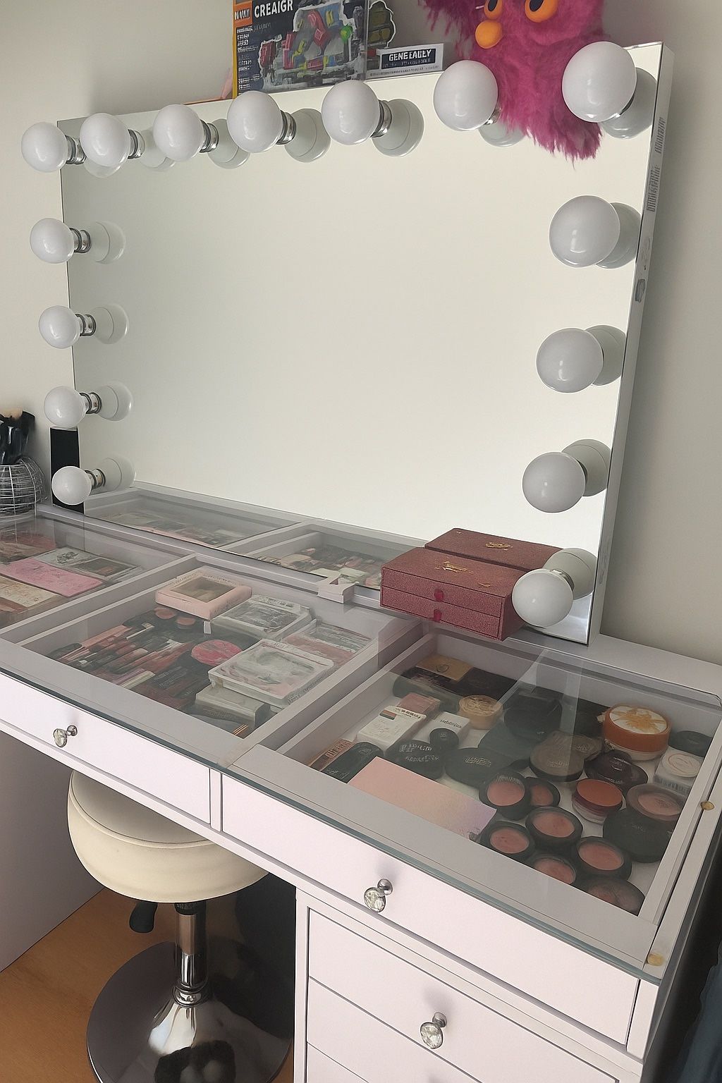 SlayStation® Pro 2.0 Tabletop + Vanity Mirror + 5 Drawer Units Bundle