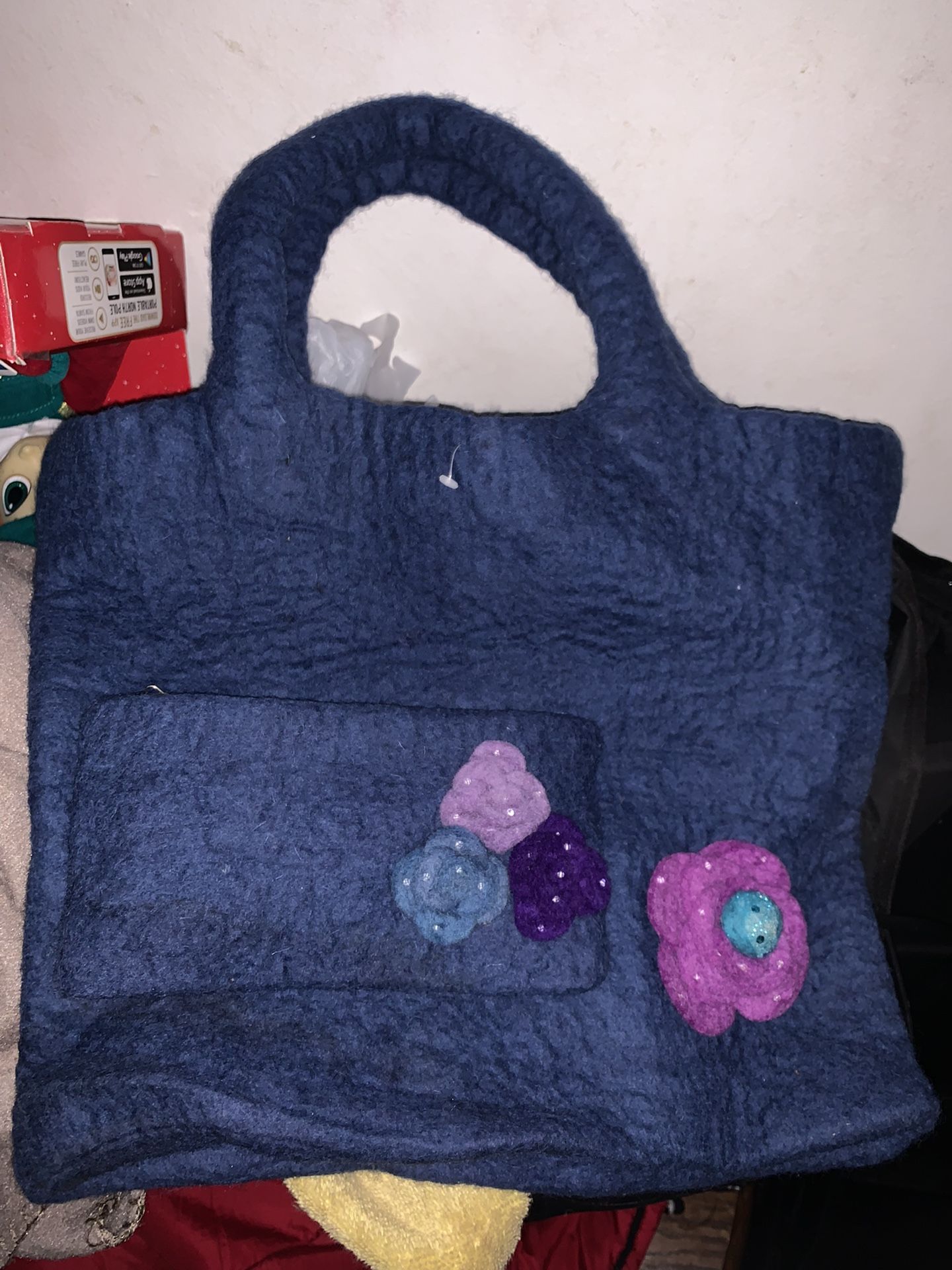 Purse And Wallet (possibly Wool?)