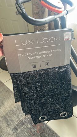 Lux Look Blackout Grommet Window Panels 38x84