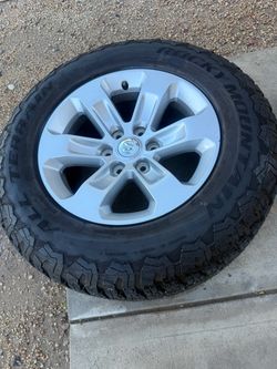 Stock alloy rims and tires