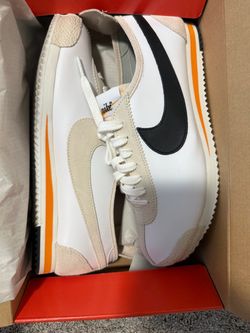 Nike Cortez White Tan Black Sneakers