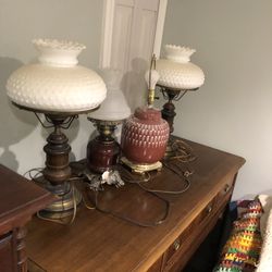 Antique dresser with attached mirror