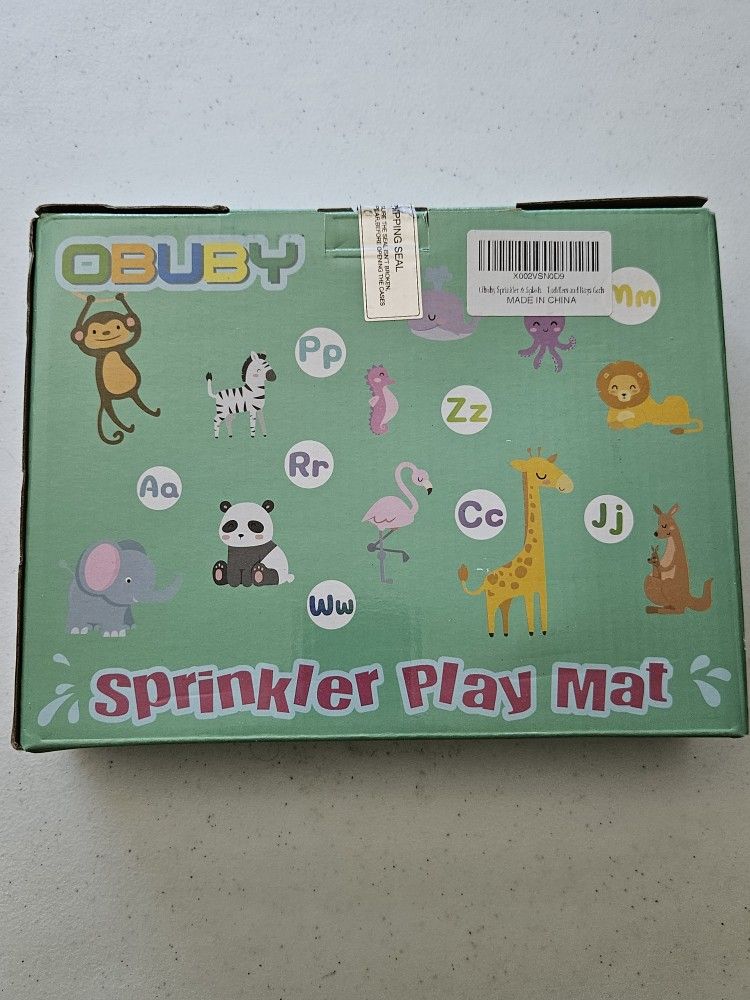 Sprinkler & Splash Play Mat 68” Outdoor Water Toys for Kids Toddlers Splash Pad