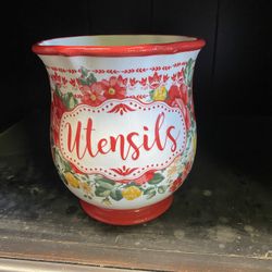 Pioneer Woman Vintage Utensil Holder 