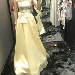 Yellow AMIRAT Dress By Lady Rania Prom Dress