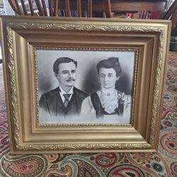 ANTIQUE FRAMED "INSTANT ANCESTORS "