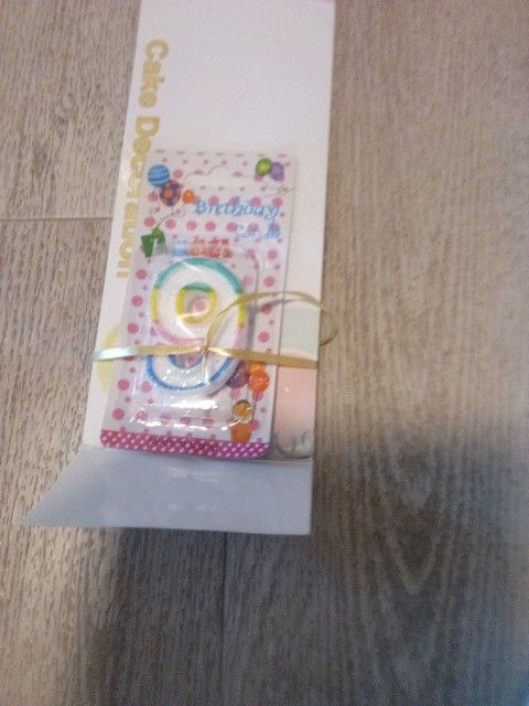 Number Nine Birthday Candle