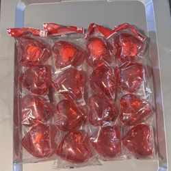 4 Pack Of Valentine Hearts - Fillable 