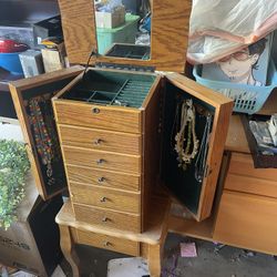 Jewelry Armoire Chest Storage Cabinet 