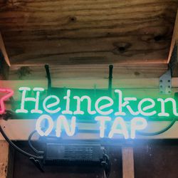Beer Sign Neon   Heineken Neon
