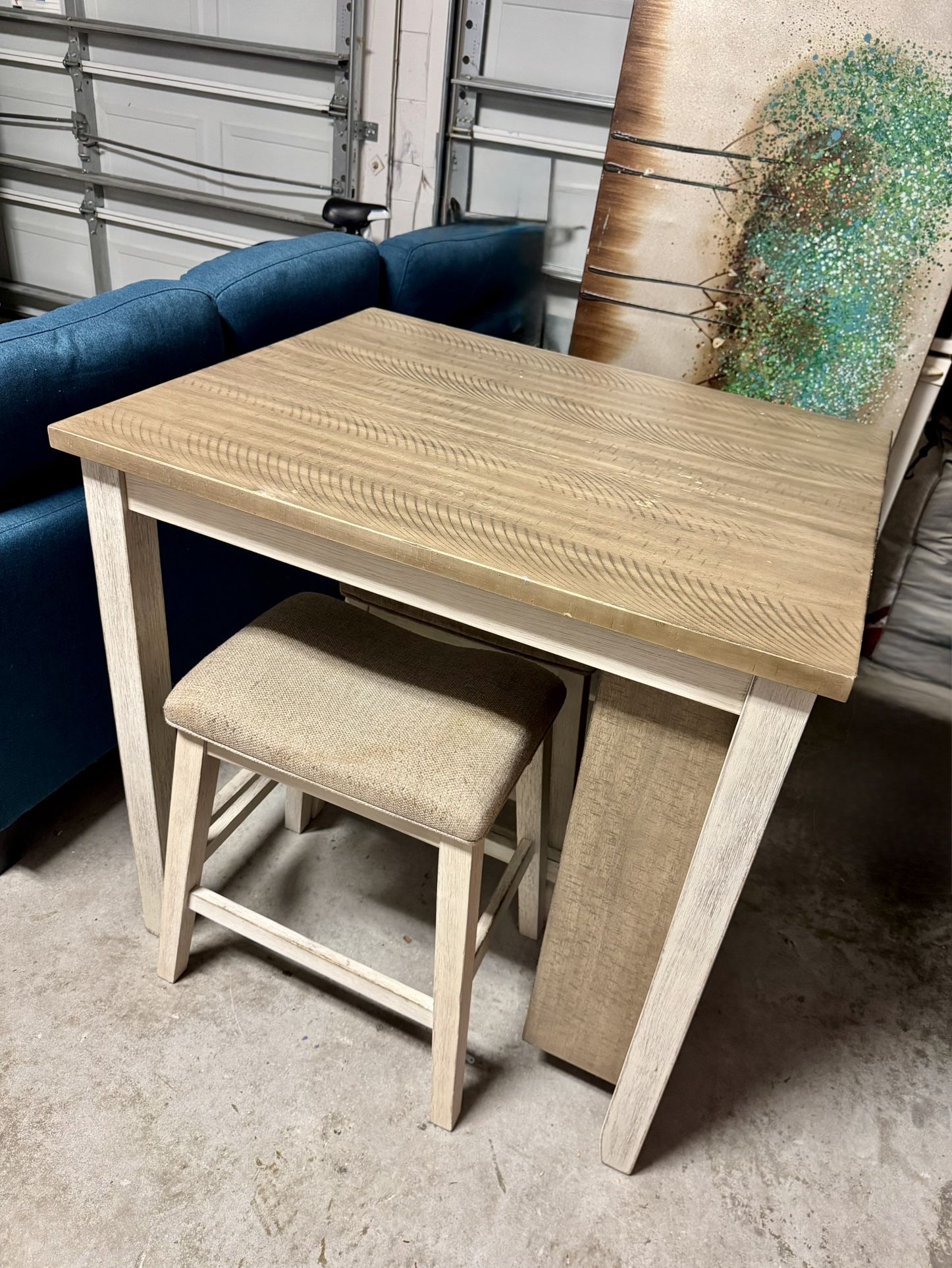 Skempton Counter Height Dining Table and 2 Bar Stools Set