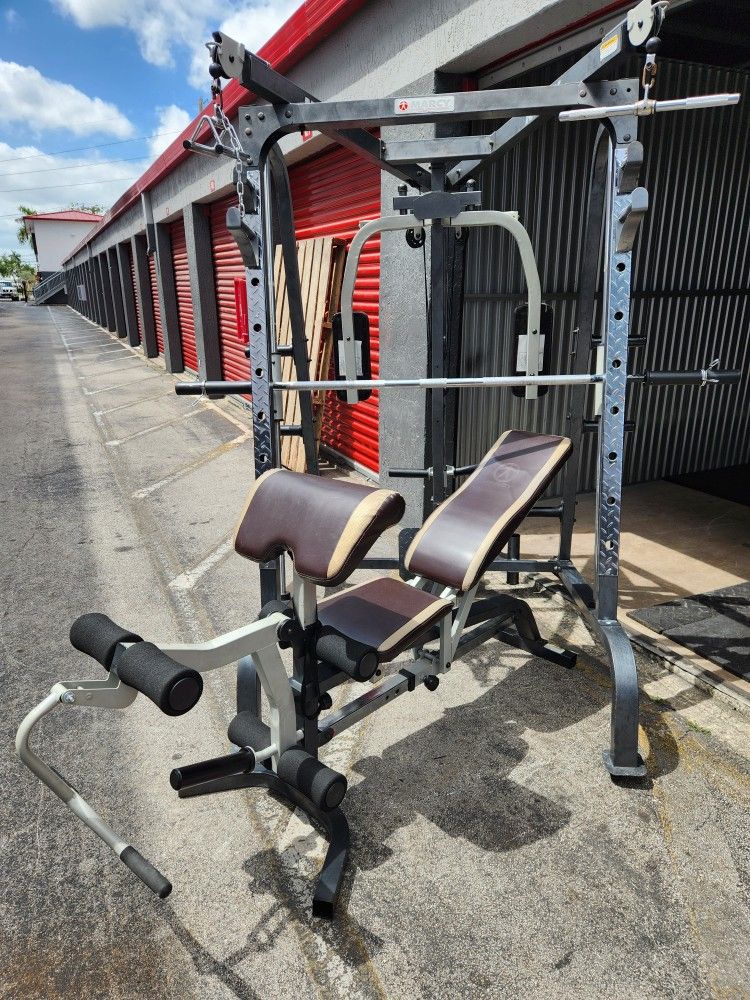 45²+35²+25²+1Barra7ft+Bench+Rack Smith + 4 Mats 6x4Thick3/4. Delivery cheap/Barato for extra 