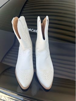 White Western Ankle Boots Soda Brand