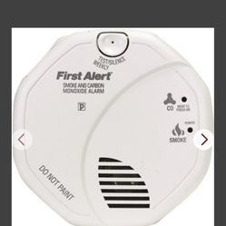 Photo 1 of First Alert Hardwired Interconnected Smoke and Carbon Monoxide Alarm with Voice Alert Photo 2 of First Alert Hardwired Interconnected Smoke