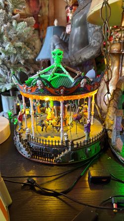 Halloween carousel by Lemax