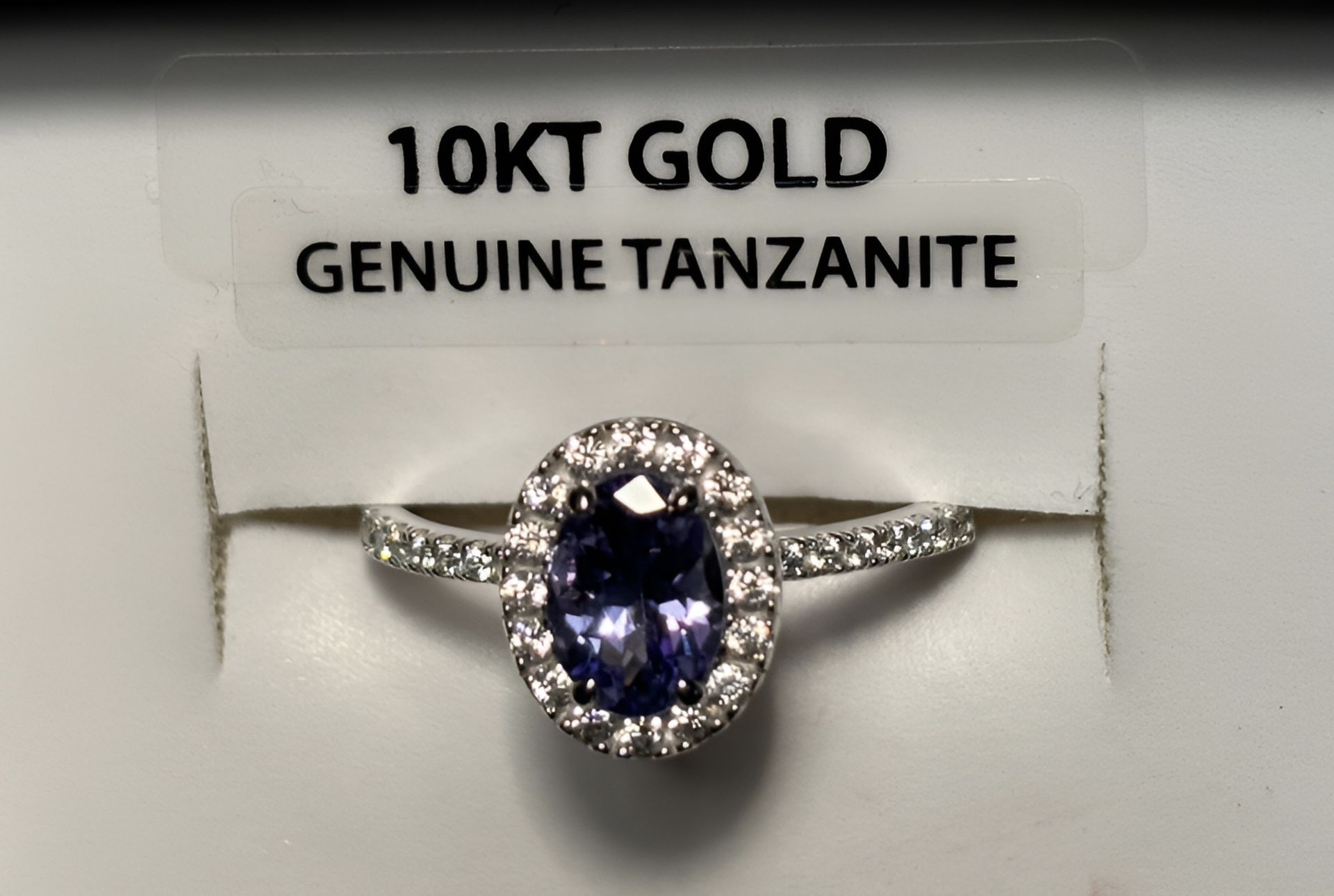 White Gold Tanzanite 10k Size 7 Ring 