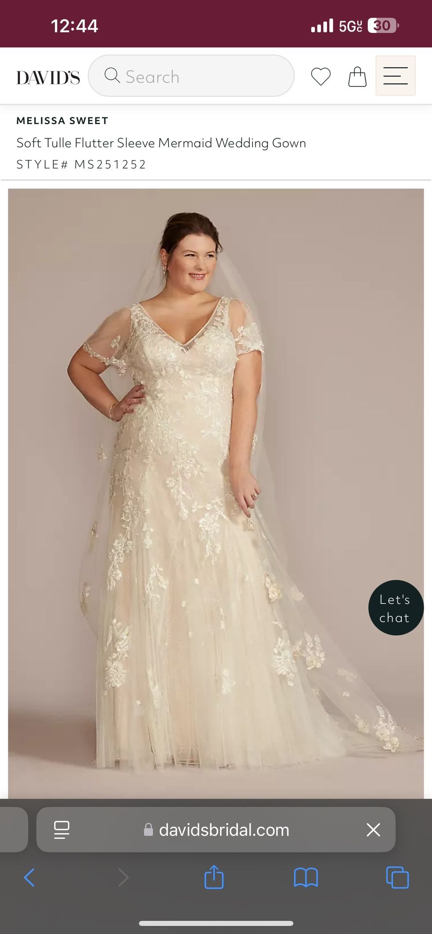 Wedding Dress And Rose Gold Belt
