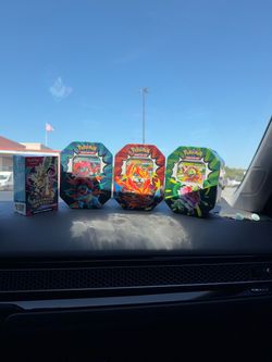Pokémon TCG Tins and Booster Bundle Lot