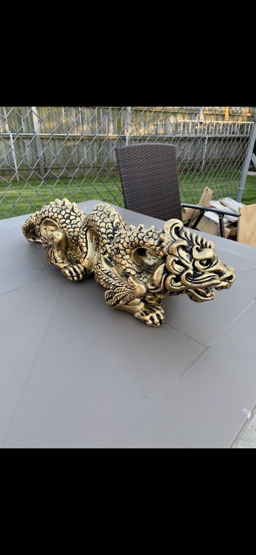 The Golden Dragon Statue