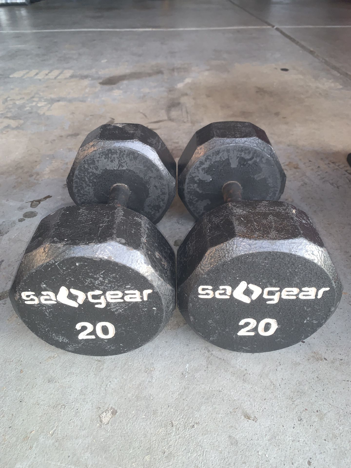 Pair 20 lbs Dumbbells $35.