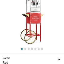 Brand New Old Midway Popcorn Maker With Stand