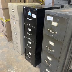 Used 4 Drawer Metal File Cabinets $10 Ea
