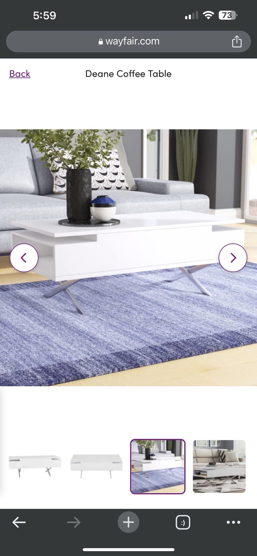 Seraphina Coffee Table - Lift Top