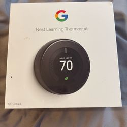 Google Neat Thermostat- Mirror Black