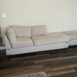 Love Seat With Ottoman 