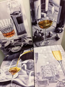 Wine/Cocktail Wall Art Set