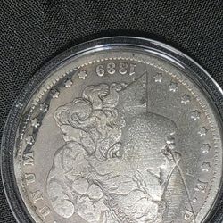 Morgan Dollar 1889 Cc Scratch 