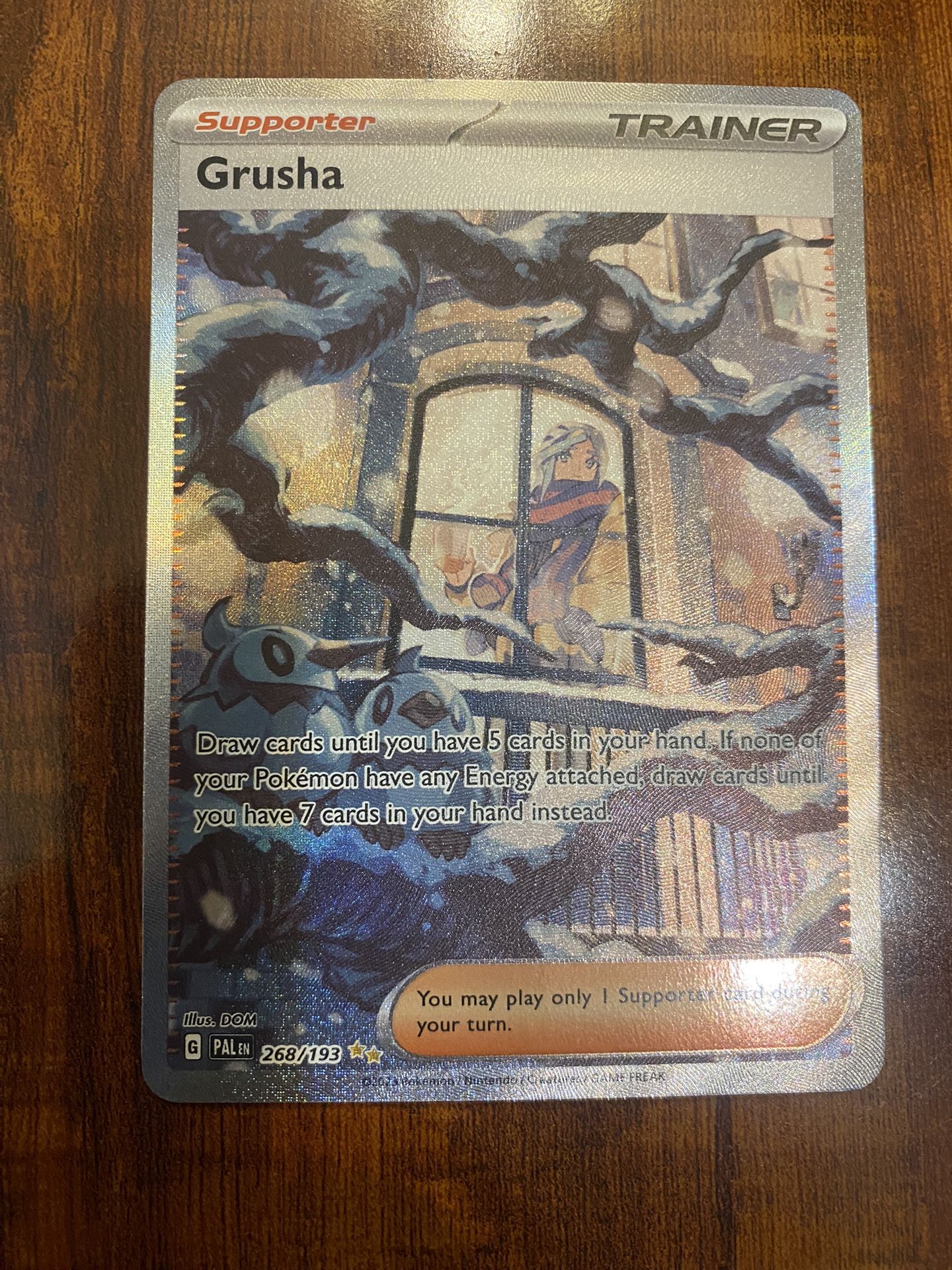 Pokemon Grusha SIR Paldea Evolved 268/193 Holo Full Art Rare NM/M PACK FRESH
