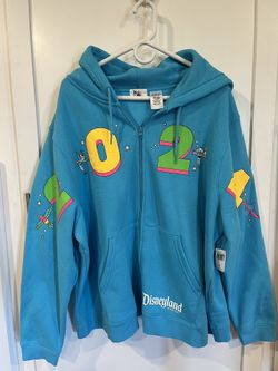 Disney Parks Womens 3X Disney World 2024 Figment, Tinkerbell Zip-Up Hoodie