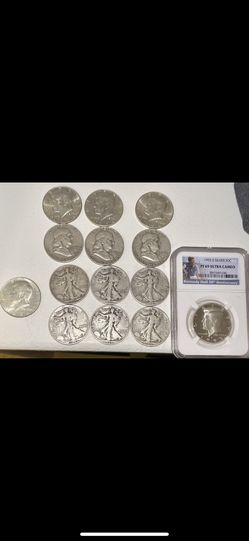 Bundle Or 90% And A Slabbed PF Half