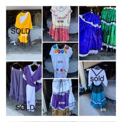 Folklorico Dresses/skirts (price On Items)