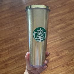 Gold Starbucks Venti Cup