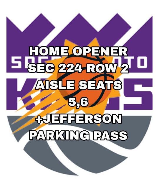 SUNS VS KINGS SIXTHMAN TIX