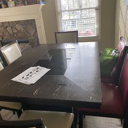 Table With Six Chairs $125