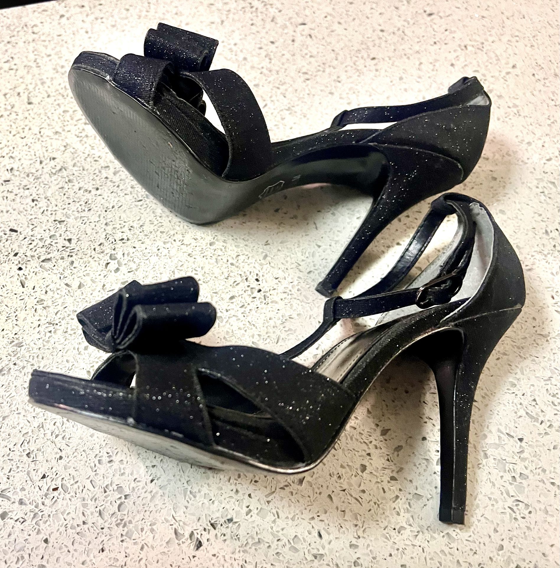 Black Sparkly Heels
