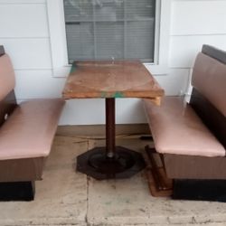 Vintage Restaurant Table And Booths