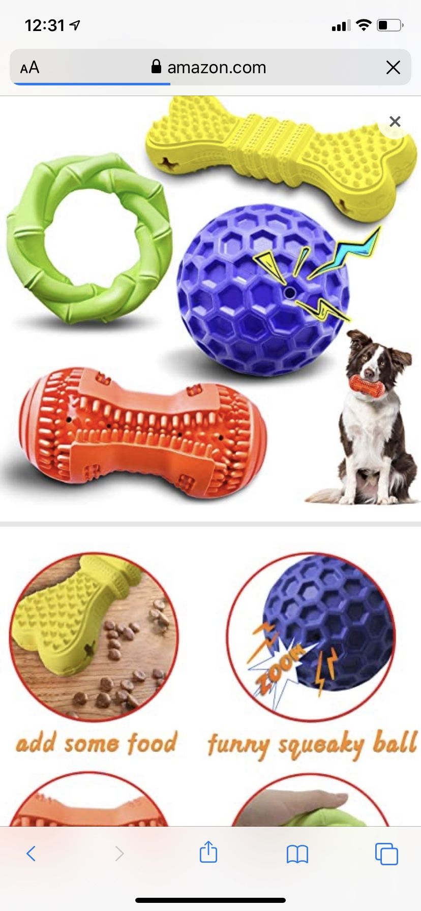 Dog Chew Toys for Aggressive Chewers Dog Toys for Large Dogs Teeth Cleaning Traning