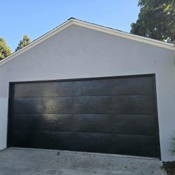 Black Flush Garage Door