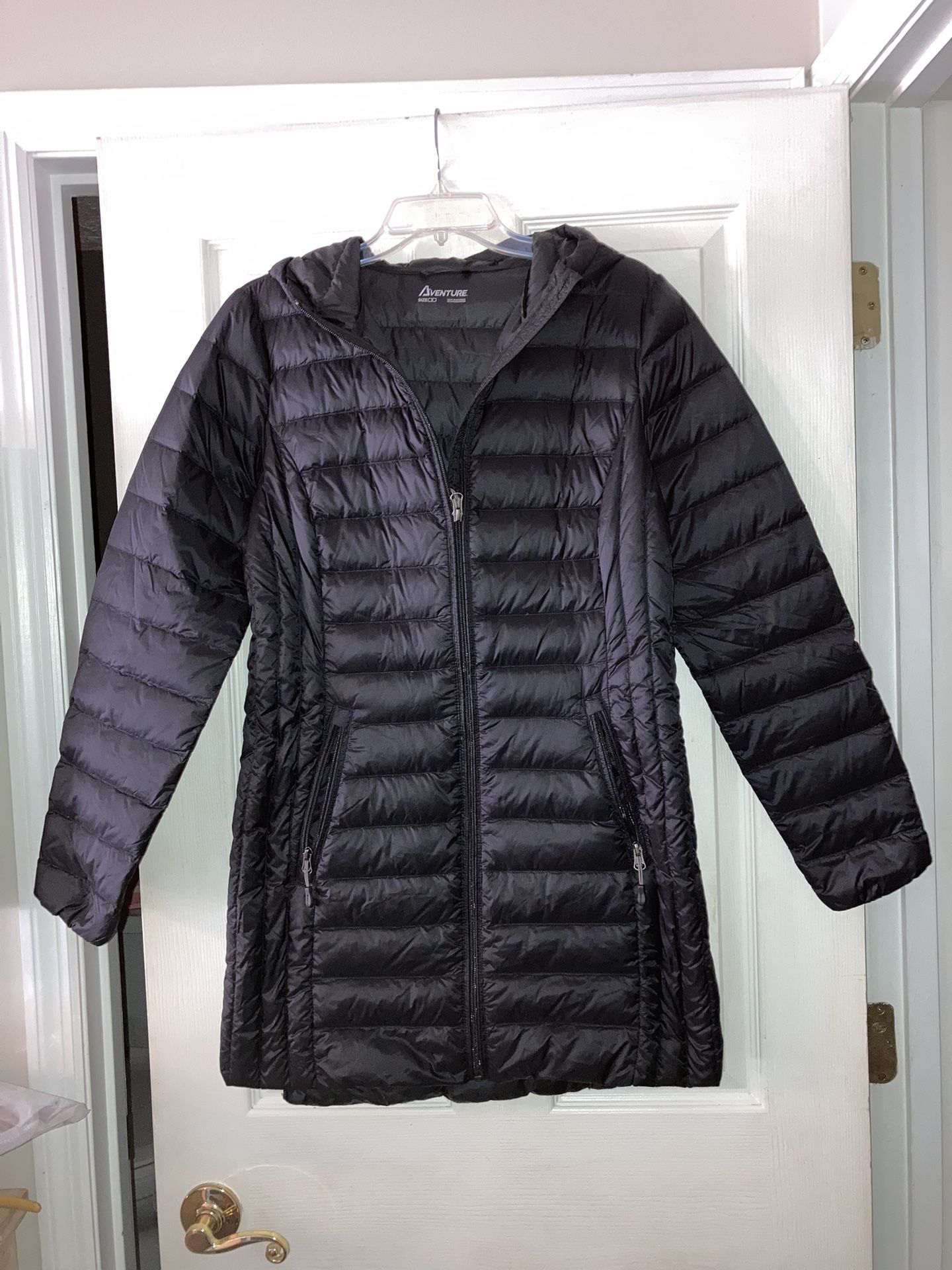 Ladies Long Lightweight Puffer Coat