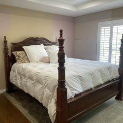 Cal King Wood Bed