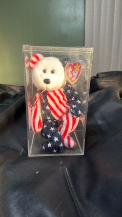 Spangle Beanie Baby White Face