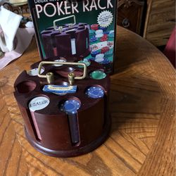 Poker Chip Rack W/cards