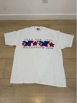 1999 T-Shirt Independence Day 4th of July USA Millennium Y2K Size XL Vintage