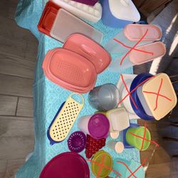 60 Piece original random Tupperware