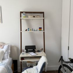 CB2 Wall Desk And Chair