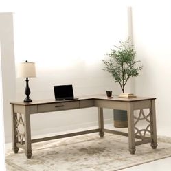 L-shaped Desk That Coverts To A Standing Desk.